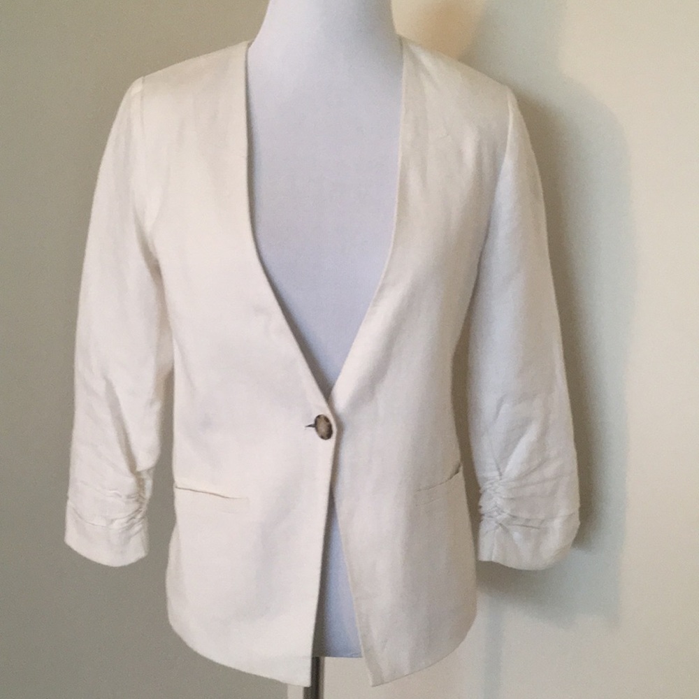 Gibson button Linen blazer